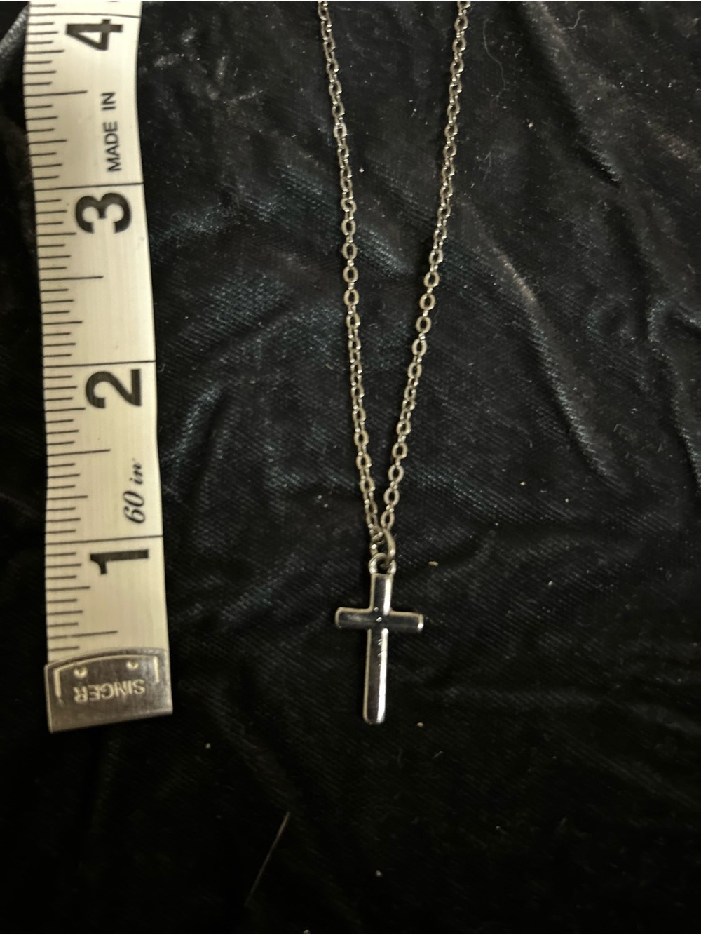 Layered Cross Necklace Set - Tri-toned - Picture 5 of 6